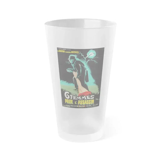 BLOOD AND BLACK LACE (FRENCH) 1964 Movie Poster - Frosted Pint Glass 16oz 16oz Frosted - Go Mug Yourself