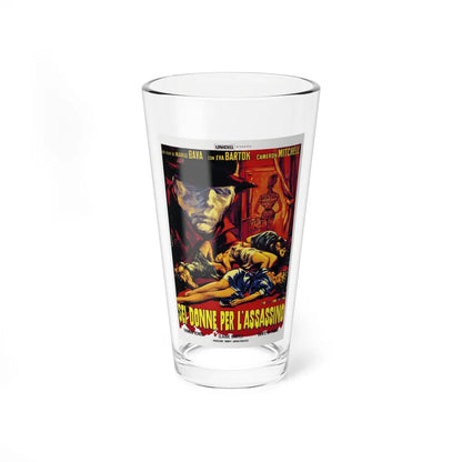 BLOOD AND BLACK LACE (ITALIAN) 1964 Movie Poster - Pint Glass 16oz-16oz-Go Mug Yourself