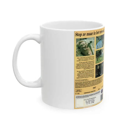 BLOOD AND LACE VERSION 2 (VHS COVER) - White Coffee Mug - Go Mug Yourself