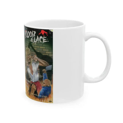 BLOOD AND LACE VERSION 2 (VHS COVER) - White Coffee Mug - Go Mug Yourself