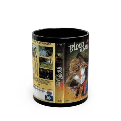 BLOOD AND LACE (VHS COVER) - Black Coffee Mug 11oz - Go Mug Yourself