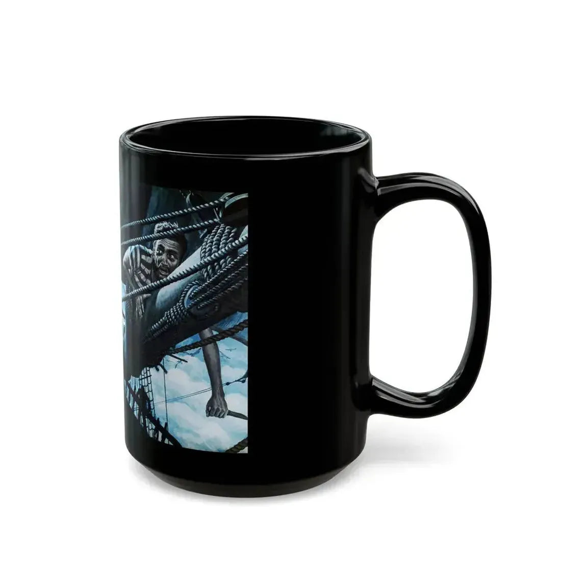 Blood and Salt Water, Saga magazine, December 1954 - Black Coffee Mug - Go Mug Yourself