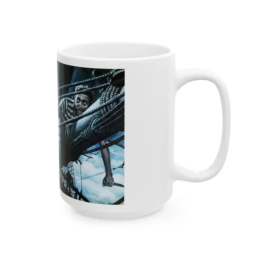 Blood and Salt Water, Saga magazine, December 1954 - White Coffee Mug - Go Mug Yourself