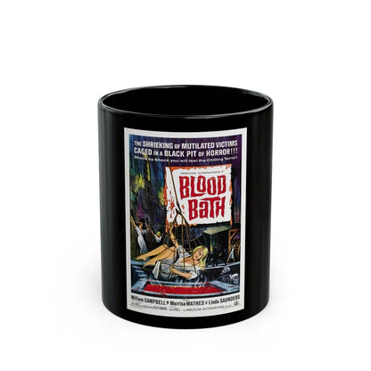 BLOOD BATH 1966 Movie Poster - Black Coffee Mug-11oz-Go Mug Yourself