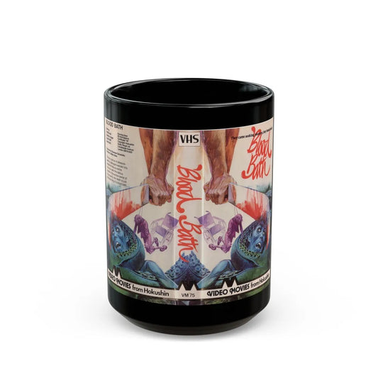 BLOOD BATH (VHS COVER) - Black Coffee Mug-15oz-Go Mug Yourself