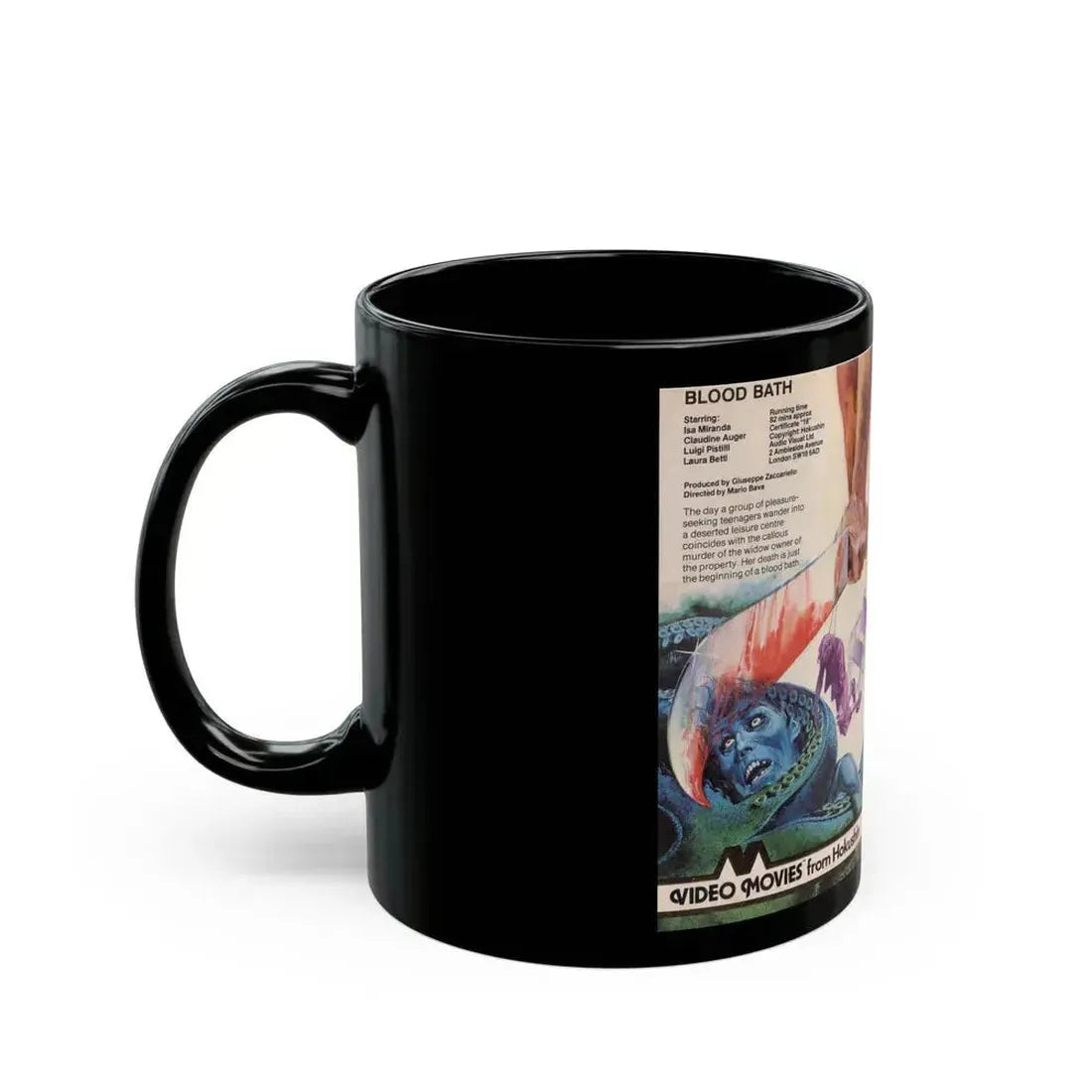 BLOOD BATH (VHS COVER) - Black Coffee Mug - Go Mug Yourself