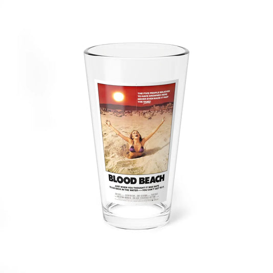 BLOOD BEACH 1981 Movie Poster - Pint Glass 16oz-16oz-Go Mug Yourself