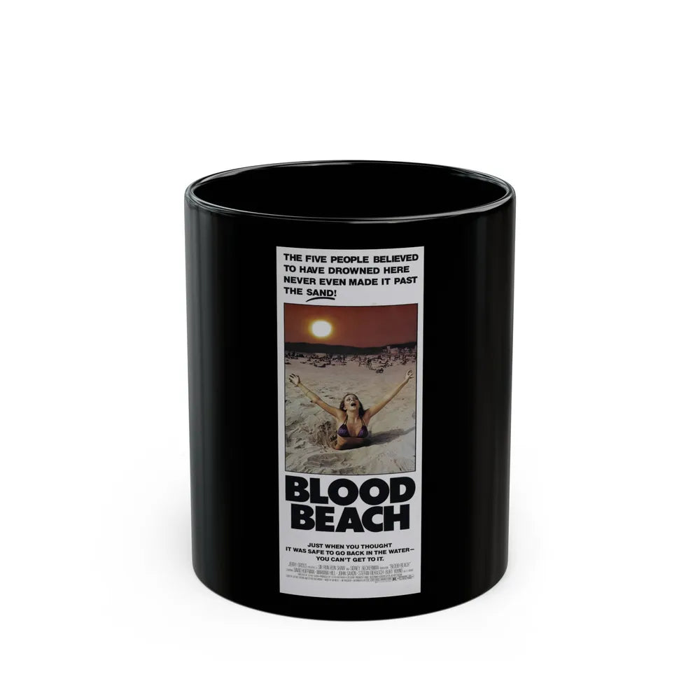 BLOOD BEACH (2) 1981 Movie Poster - Black Coffee Mug-11oz-Go Mug Yourself