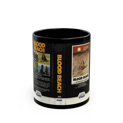 BLOOD BEACH (VHS COVER) - Black Coffee Mug 11oz - Go Mug Yourself