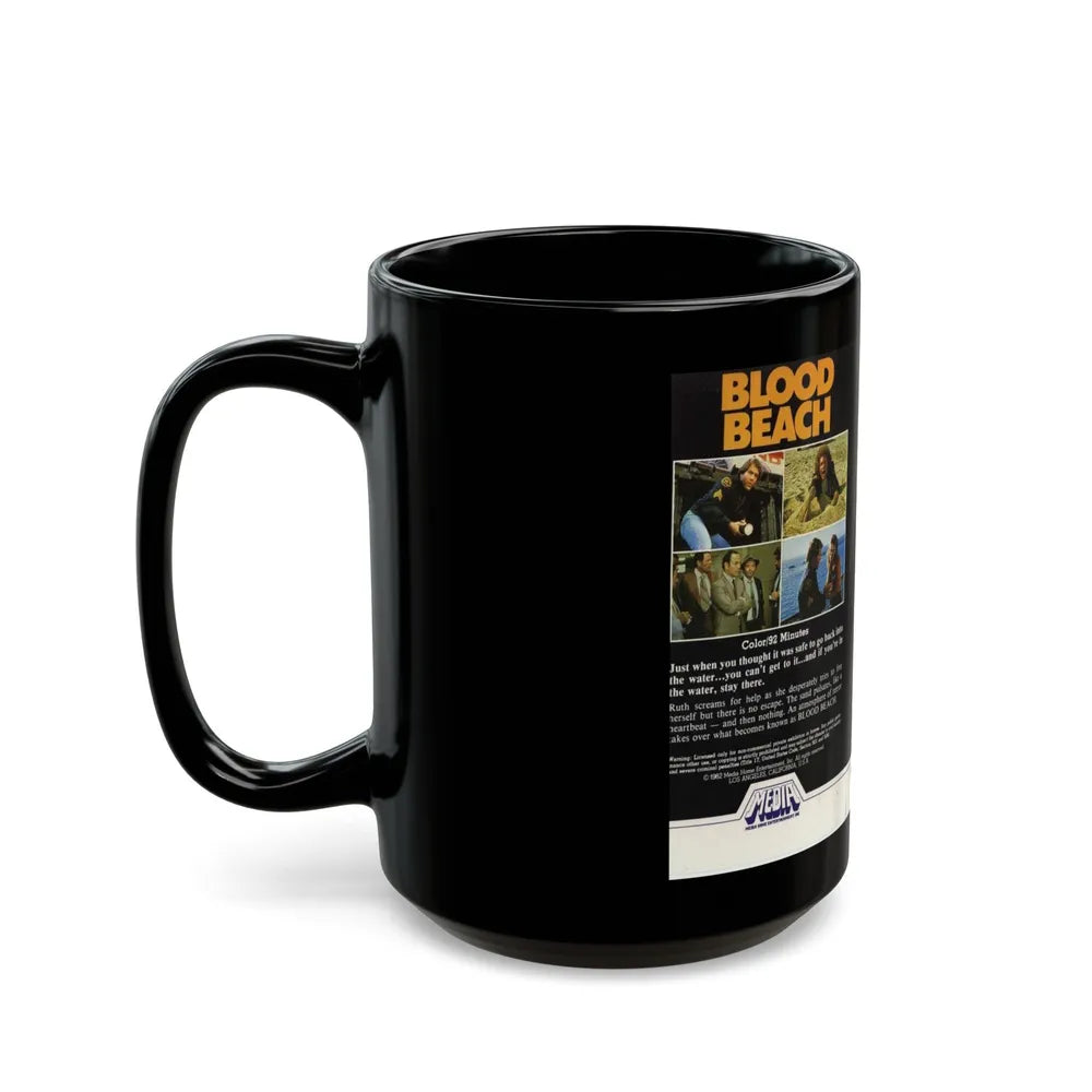 BLOOD BEACH (VHS COVER) - Black Coffee Mug-Go Mug Yourself