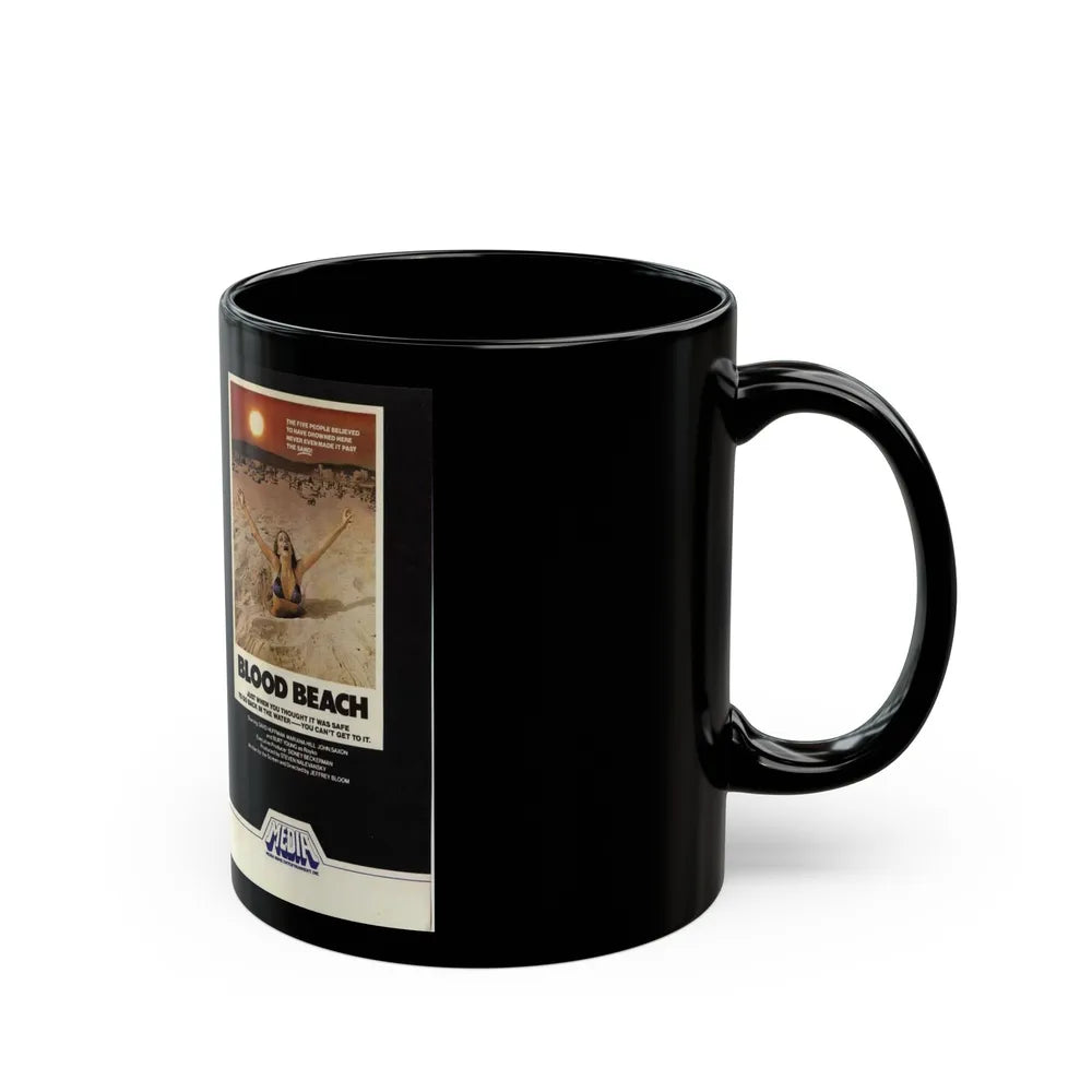 BLOOD BEACH (VHS COVER) - Black Coffee Mug-Go Mug Yourself