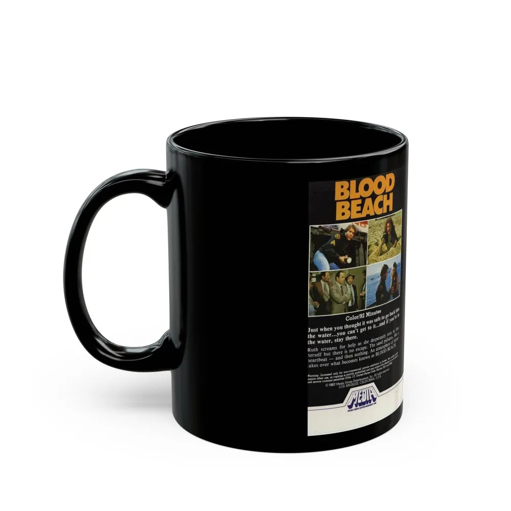 BLOOD BEACH (VHS COVER) - Black Coffee Mug-Go Mug Yourself