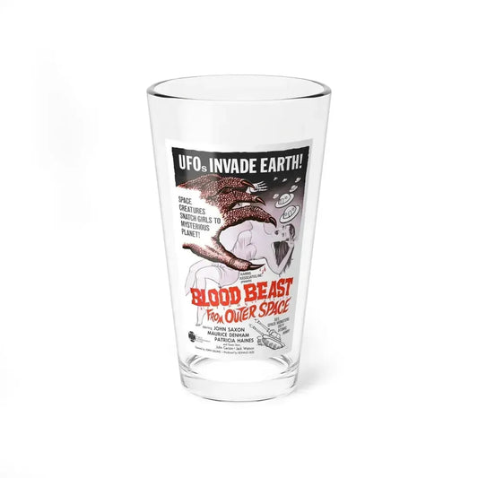 BLOOD BEAST FROM OUTER SPACE (THE NIGHT CALLER) 1965 Movie Poster - Pint Glass 16oz 16oz - Go Mug Yourself