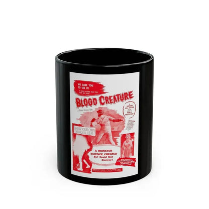 BLOOD CREATURE (TERROR IS A MAN) 1959 Movie Poster - Black Coffee Mug 11oz - Go Mug Yourself