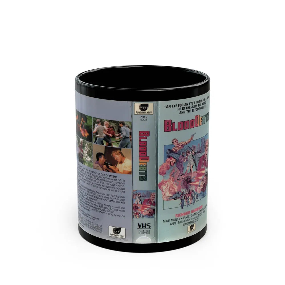 BLOOD DEBTS (VHS COVER) - Black Coffee Mug-11oz-Go Mug Yourself