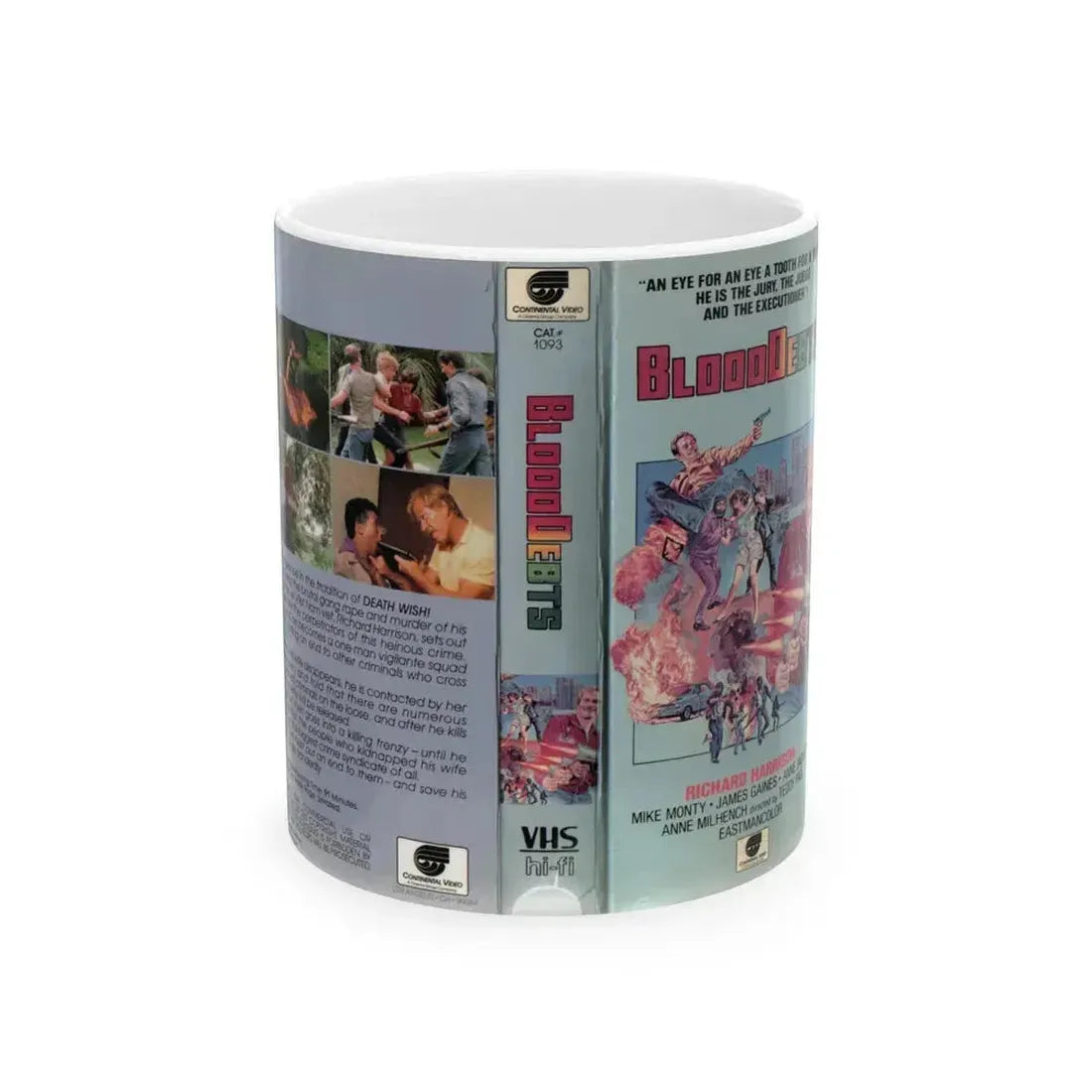 BLOOD DEBTS (VHS COVER) - White Coffee Mug 11oz - Go Mug Yourself
