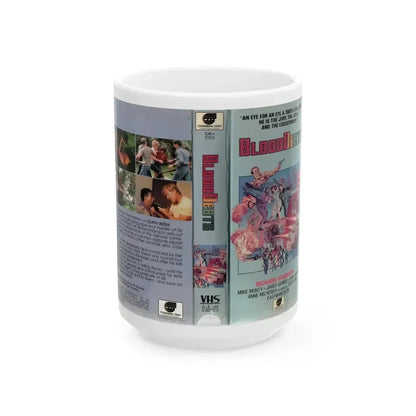BLOOD DEBTS (VHS COVER) - White Coffee Mug 15oz - Go Mug Yourself
