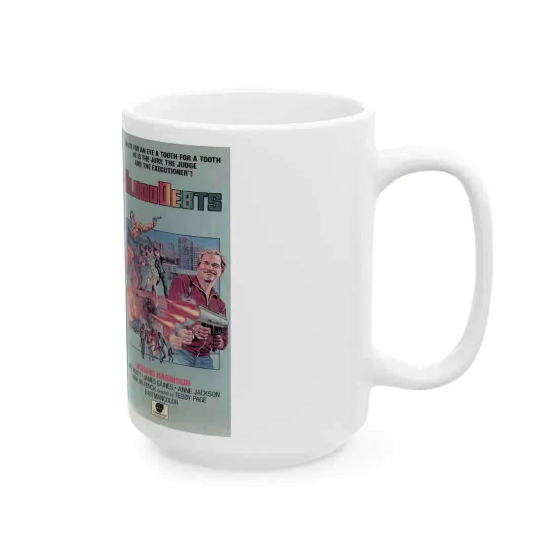 BLOOD DEBTS (VHS COVER) - White Coffee Mug - Go Mug Yourself