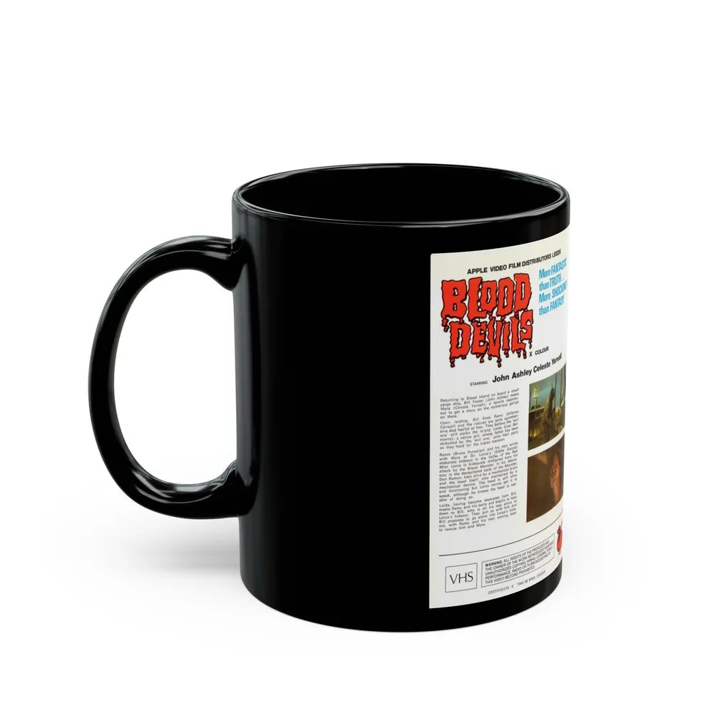 BLOOD DEVILS (VHS COVER) - Black Coffee Mug-Go Mug Yourself