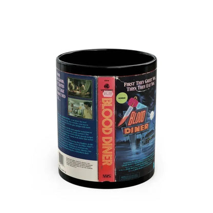 BLOOD DINER (VHS COVER) - Black Coffee Mug 11oz - Go Mug Yourself