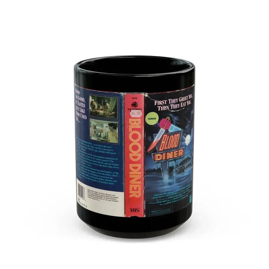 BLOOD DINER (VHS COVER) - Black Coffee Mug 15oz - Go Mug Yourself