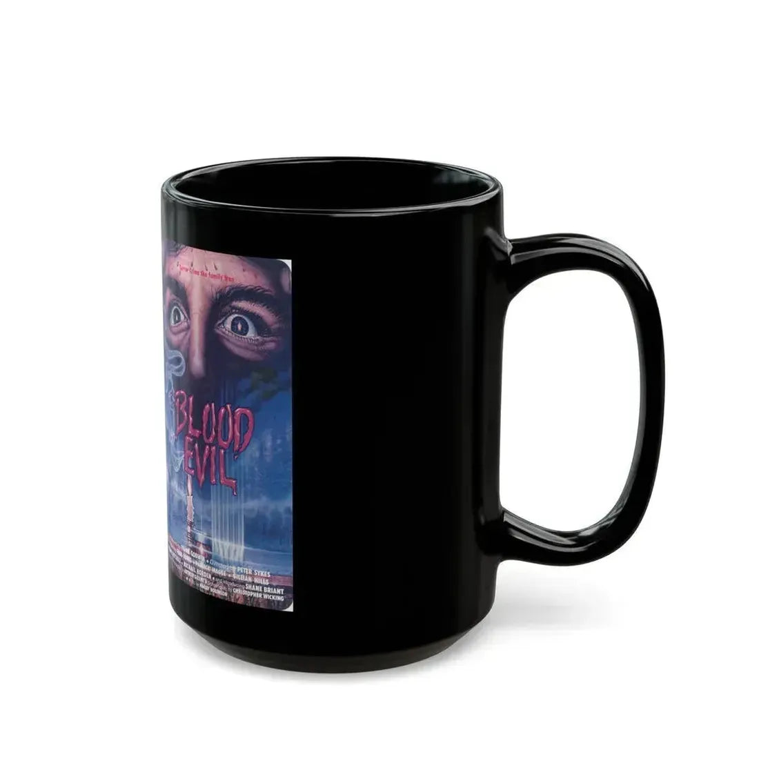 BLOOD EVIL (VHS COVER) - Black Coffee Mug - Go Mug Yourself