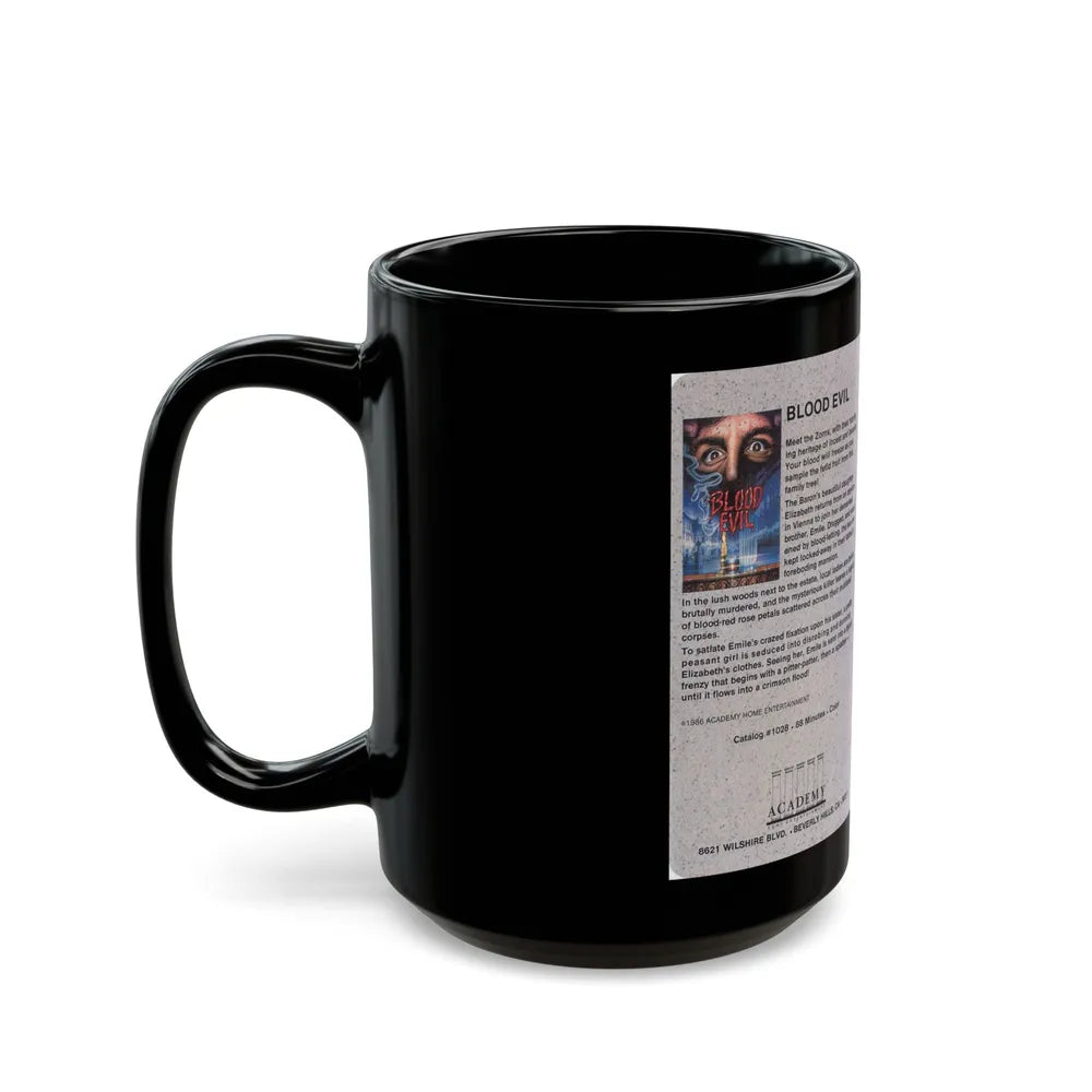 BLOOD EVIL (VHS COVER) - Black Coffee Mug-Go Mug Yourself