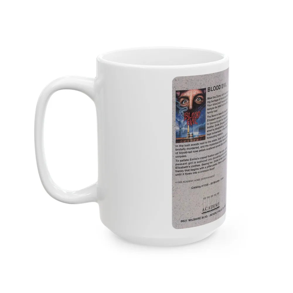 BLOOD EVIL (VHS COVER) - White Coffee Mug-Go Mug Yourself