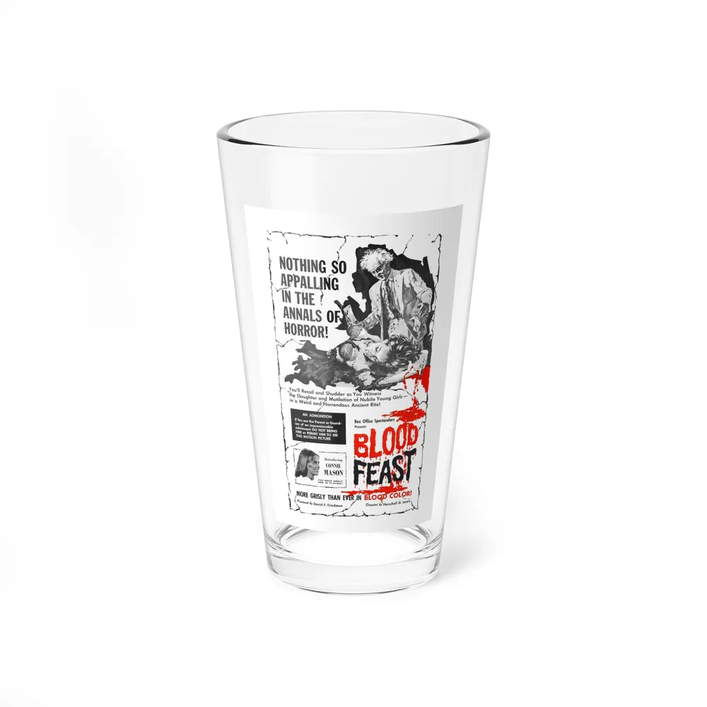 BLOOD FEAST 1963 Movie Poster - Pint Glass 16oz-16oz-Go Mug Yourself