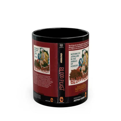 BLOOD FEAST (VHS COVER) - Black Coffee Mug 11oz - Go Mug Yourself