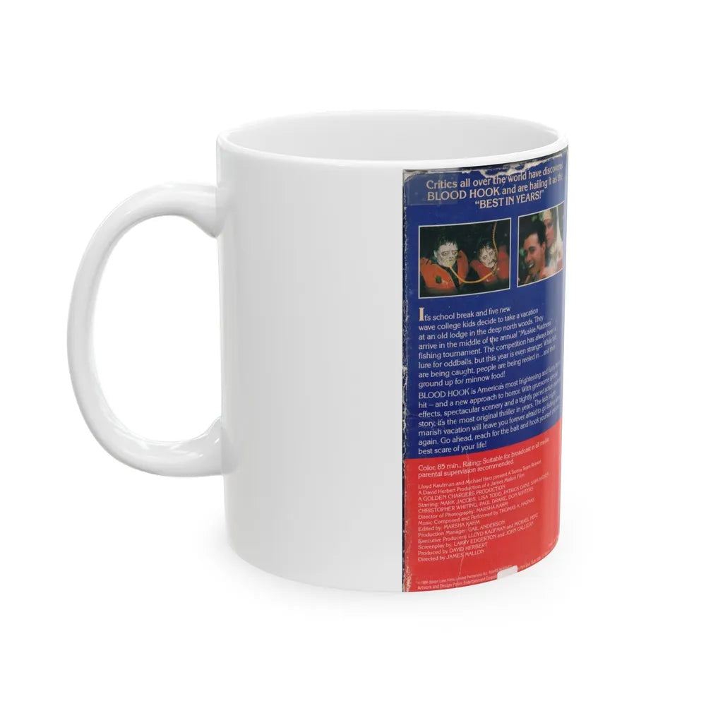 BLOOD HOOK (VHS COVER) - White Coffee Mug-Go Mug Yourself