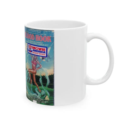 BLOOD HOOK (VHS COVER) - White Coffee Mug-Go Mug Yourself