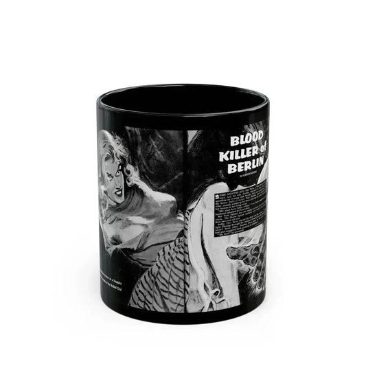 Blood Killer of Berlin, Man's Life, August 1970_1 - Black Coffee Mug 11oz - Go Mug Yourself