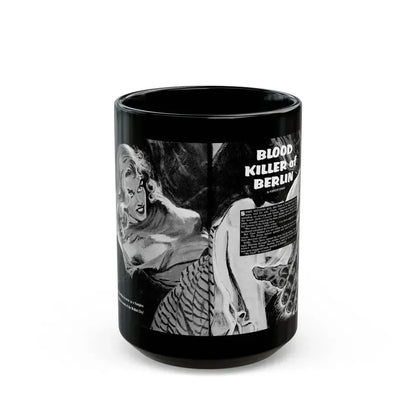 Blood Killer of Berlin, Man's Life, August 1970_1 - Black Coffee Mug 15oz - Go Mug Yourself