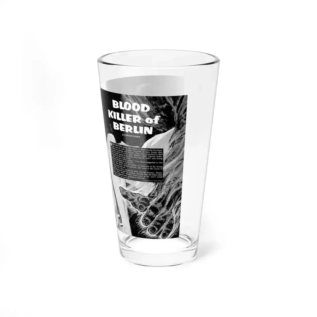 Blood Killer of Berlin, Man's Life, August 1970_1 (Magazine Illustration) Pint Glass 16oz - Go Mug Yourself