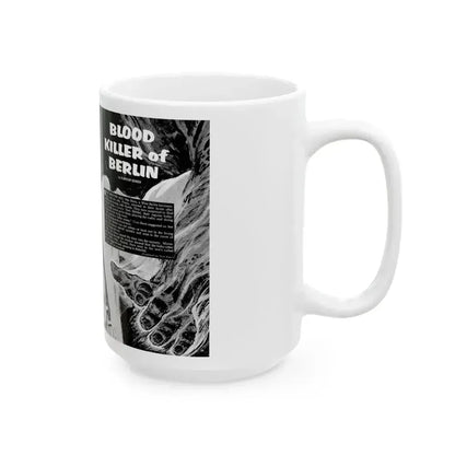 Blood Killer of Berlin, Man's Life, August 1970_1 - White Coffee Mug - Go Mug Yourself