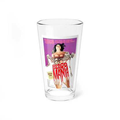 BLOOD MANIA 1970 Movie Poster - Pint Glass 16oz-16oz-Go Mug Yourself