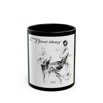 Blood Money (1), Collier's, March 10, 1928 - Black Coffee Mug 11oz - Go Mug Yourself