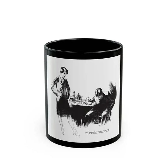 Blood Money (2), Collier's, March 10, 1928 - Black Coffee Mug 11oz - Go Mug Yourself
