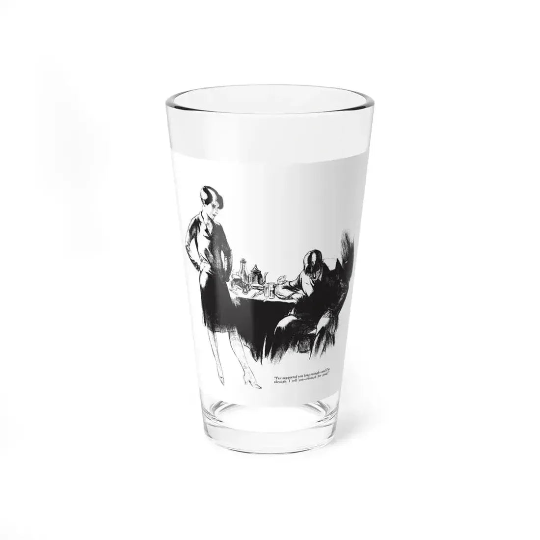 Blood Money (2), Collier's, March 10, 1928 (Magazine Illustration) Pint Glass 16oz 16oz - Go Mug Yourself
