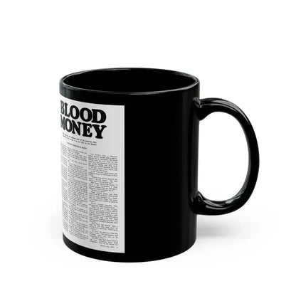 Blood Money, Adam magazine, July 1973 - Black Coffee Mug - Go Mug Yourself