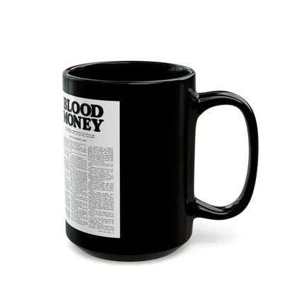 Blood Money, Adam magazine, July 1973 - Black Coffee Mug - Go Mug Yourself