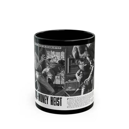 Blood-Money Heist, For Men Only, July 1969 - Black Coffee Mug 11oz - Go Mug Yourself
