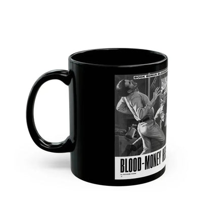 Blood-Money Heist, For Men Only, July 1969 - Black Coffee Mug - Go Mug Yourself