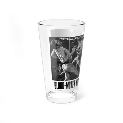 Blood-Money Heist, For Men Only, July 1969 (Magazine Illustration) Pint Glass 16oz-Go Mug Yourself