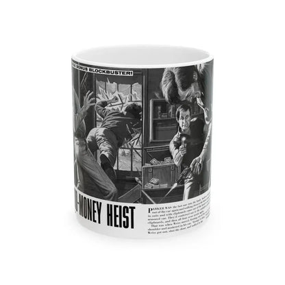 Blood-Money Heist, For Men Only, July 1969 - White Coffee Mug 11oz - Go Mug Yourself