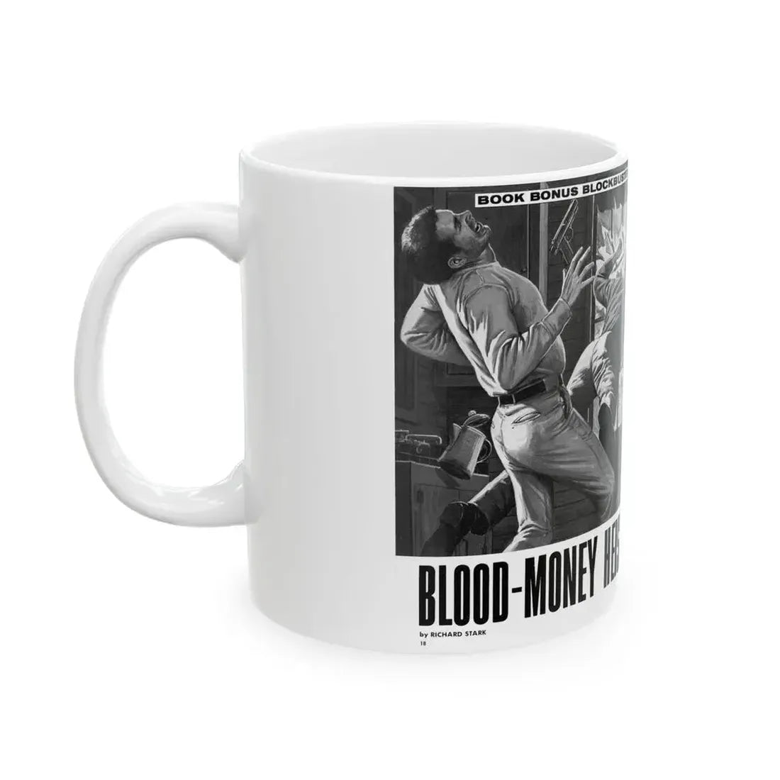 Blood-Money Heist, For Men Only, July 1969 - White Coffee Mug - Go Mug Yourself