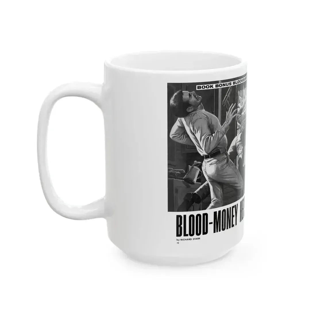 Blood-Money Heist, For Men Only, July 1969 - White Coffee Mug - Go Mug Yourself