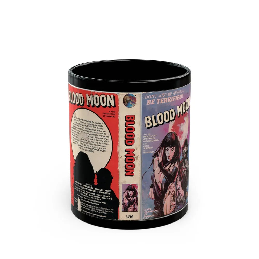 BLOOD MOON (VHS COVER) - Black Coffee Mug-11oz-Go Mug Yourself