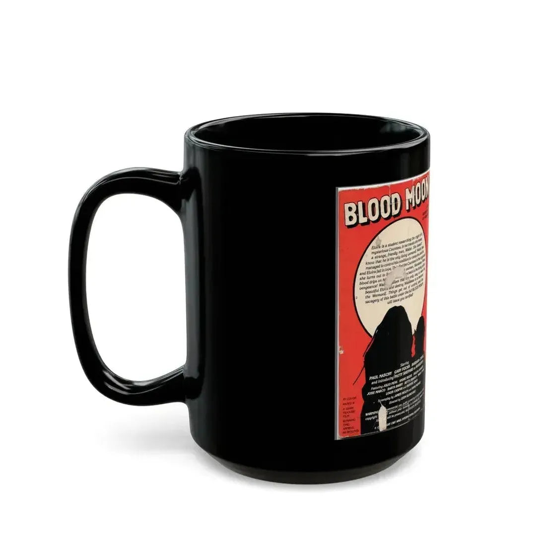 BLOOD MOON (VHS COVER) - Black Coffee Mug - Go Mug Yourself